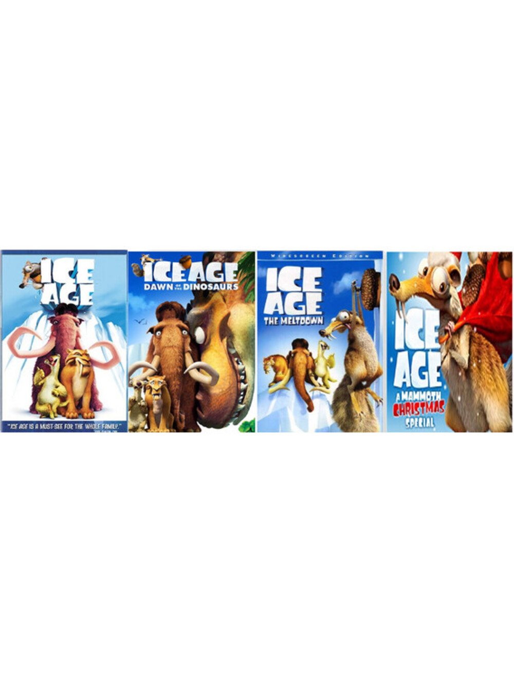 Ice Age 4 Films: Ice Age / Meltdown / Dawn of Dinosaurs / Christmas Special